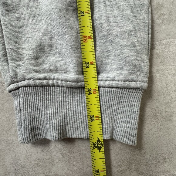 Gym Shark Joggers Mens M Grey Cotton Sweatpants White Logo - Picture 11 of 11